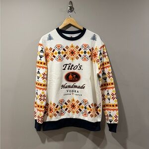 Genuine Tito's Handmade Vodka Ugly Christmas Sweater